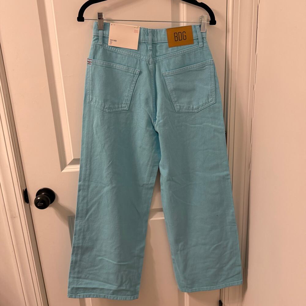 NWT BDG Sky Blue Wideleg Jeans HIGH RISE Size 27 - Picture 4 of 9